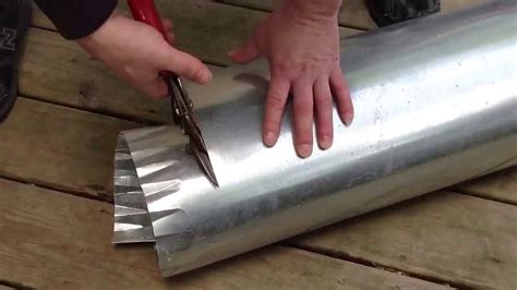 how to cut hvac sheet metal|how to cut ductwork.